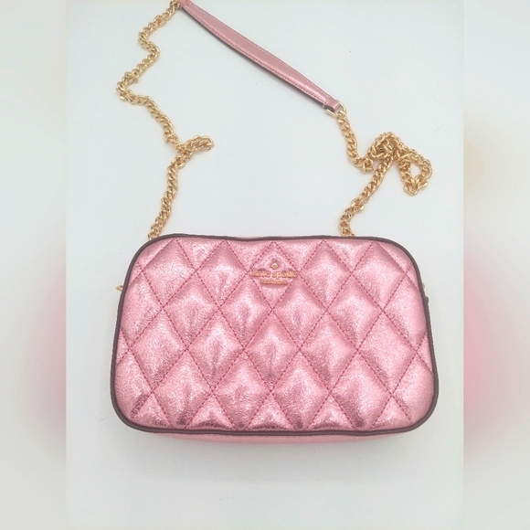 kate spade Handbags - Kate spade glimmer quilted metallic crossbody
